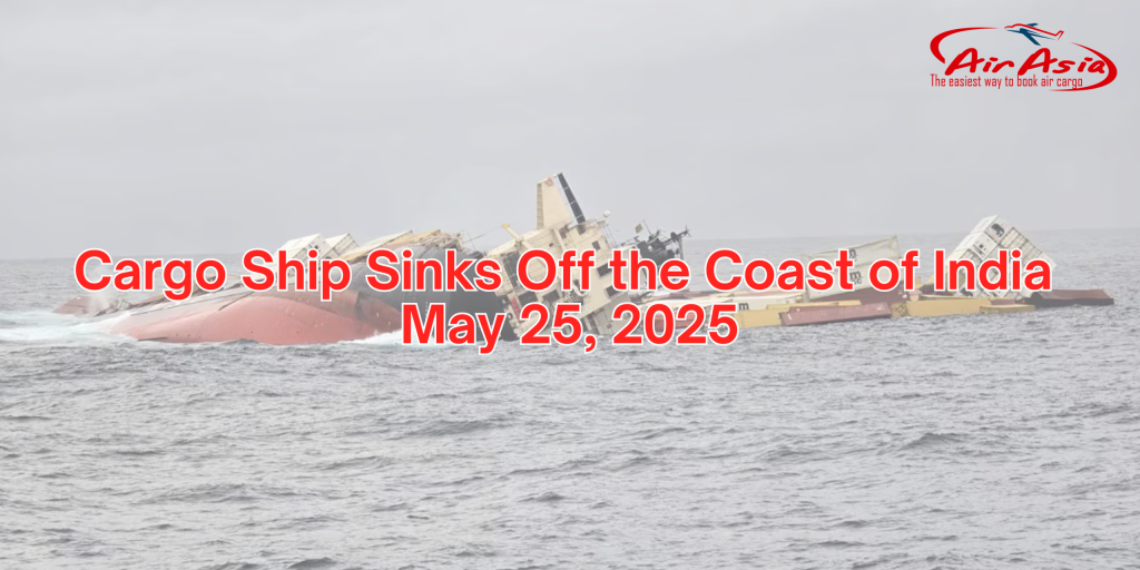 Cargo Ship Sinks Off the Coast of India May 25, 2025