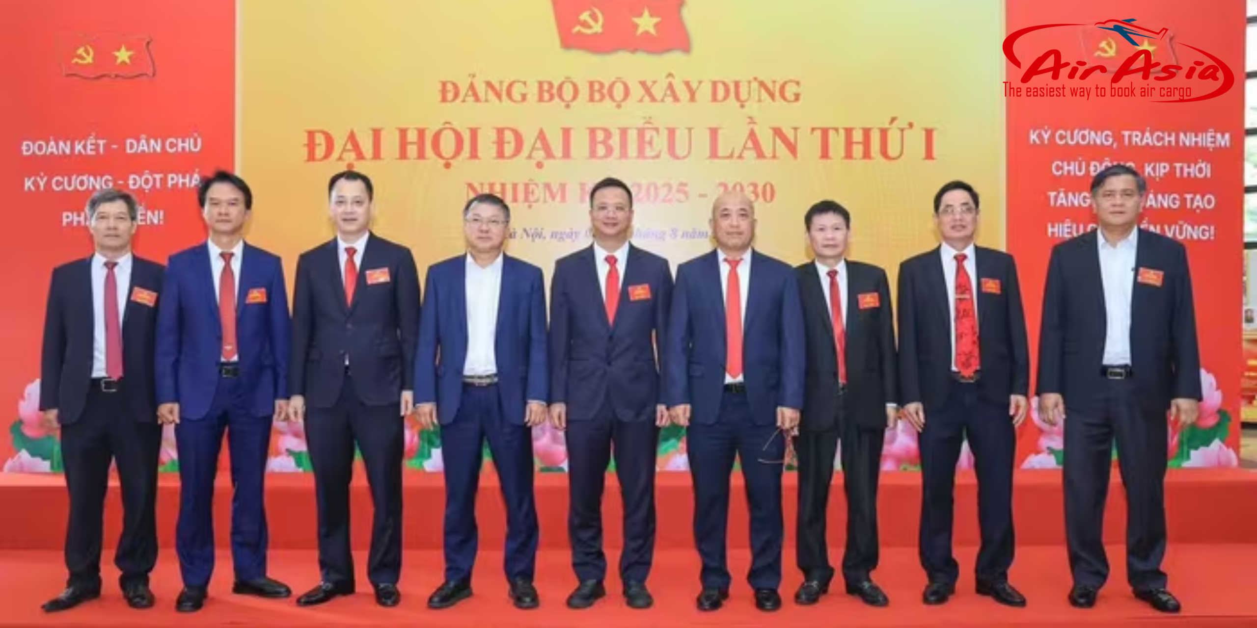 Đoàn đại biểu Đảng bộ Cục Hàng không Việt Nam tham dự Đại hội Đại biểu Đảng bộ Bộ Xây dựng lần thứ I, nhiệm kỳ 2025-2030